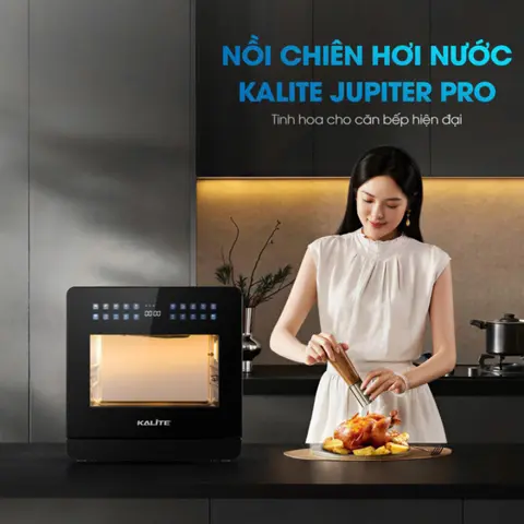 Nồi chiên hơi nước Kalite Jupiter Pro – Công nghệ hơi nước 3S siêu tốc, dung tích lớn 18L, thiết kế tràn viền hiện đại