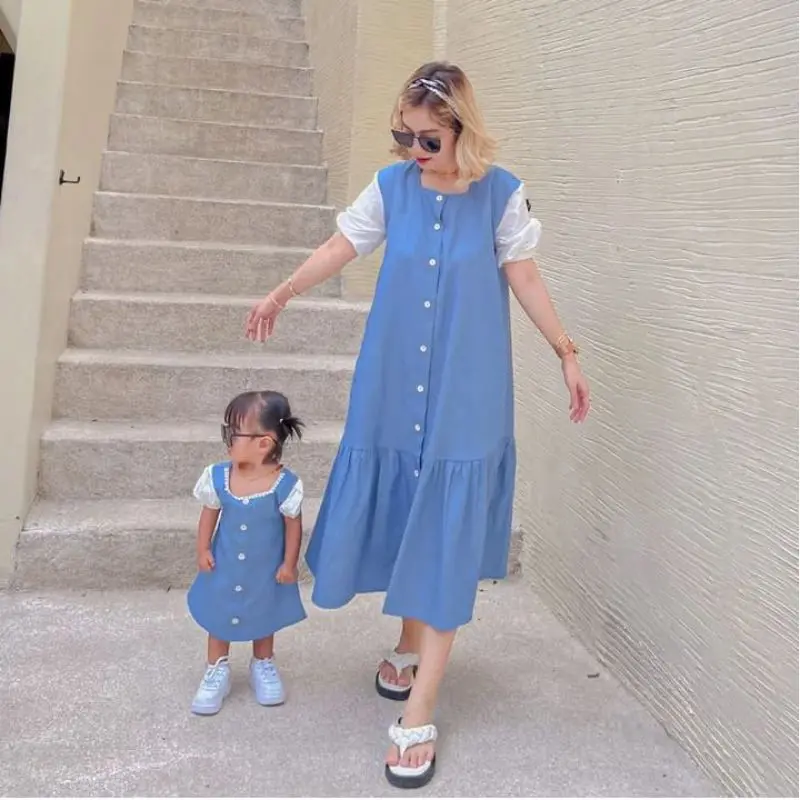 Andinda Tunik bisa couple ibu dan anak full size baju kekinian terbaru( harga terpisah) 1