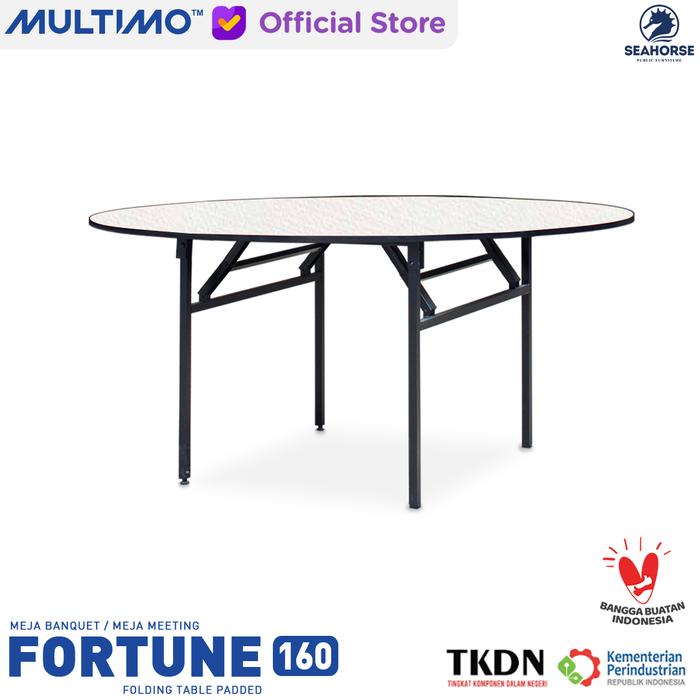 Gambar Meja Lipat Bundar Meja Resto Meja Pesta Meja Banquet - Seahorse FORTUNE Ø160 Multiplek Paded dari Multimo Furniture Kab. Sidoarjo Tokopedia