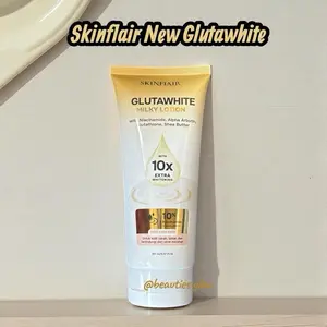 SKINFLAIR GLUTAWHITE MILKY LOTION 150ml | Lotion ToneUp Booster | Mencerahkan Tubuh with 10% Niacinamide + Alpha Arbutin + Glutathione