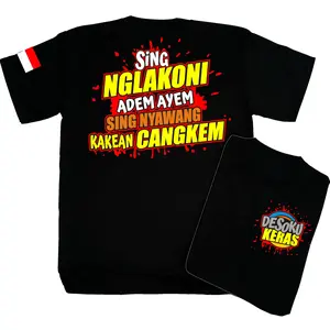tshirt DESOKU KERAS/cocok untuk cowok atau cewek Katun Lembut Keren