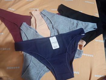 Product Review of 3Pcs Cotton High Cut Briefs Low Waist Lingerie Womenswear Thin Comfortable Sexy Underwear Soft Stretch Basic Panties M-XXL from N**O 2