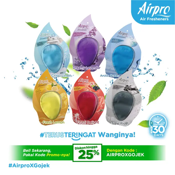 AirPro Essentials Parfum Mobil Gantung / Pengharum Mobil Gantung D