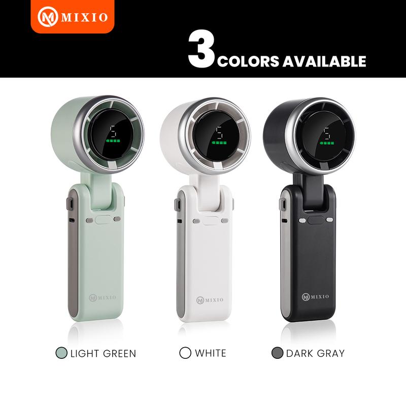 MIXIO GS-01 Kipas Angin Turbo Strong Portable Handheld Rechargeable Mini Fan Lipat High Speed 15000RPM 9