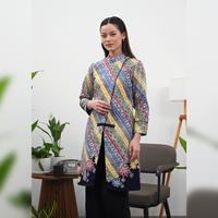 Gambar NONA RARA - Tunik Aryni Wonogiren T4566, Baju kerja batik blouse tunik wanita modern - S dari Nona Rara Batik Kota Administrasi Jakarta Timur 2 Tokopedia