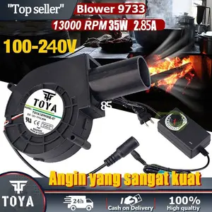 TOYA 13000 RPM Blower Fan adalah perangkat blower untuk kompor oli bekas, dapat disesuaikan kecepatannya.
