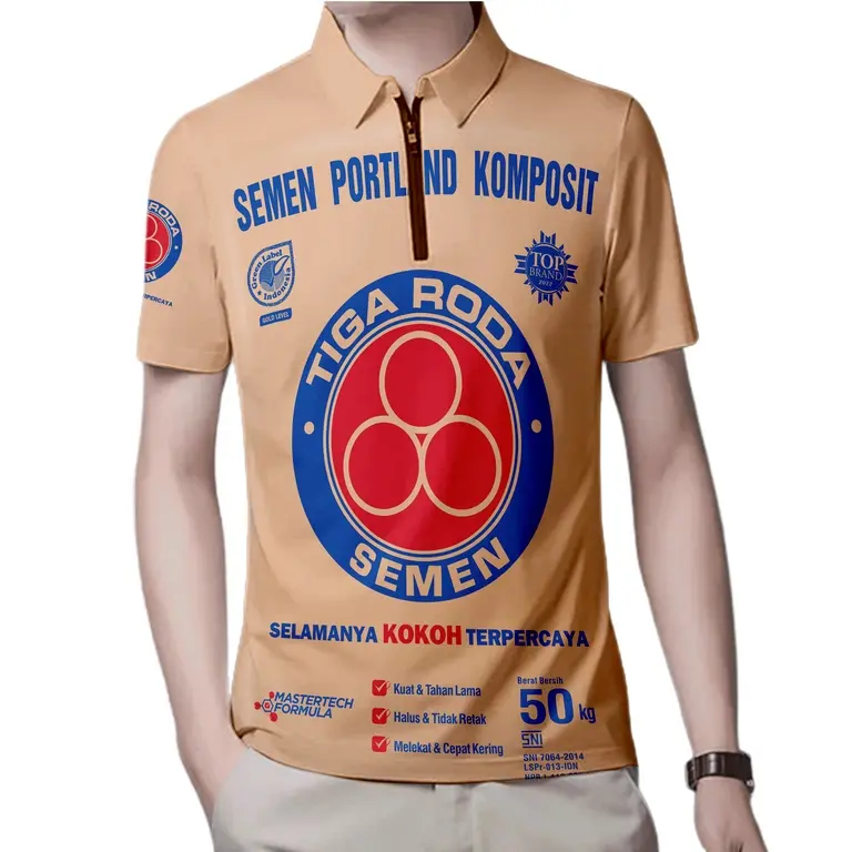 baju pria jersey semen tiga roda jersey 3D karung semen bahan lembut tidak mudah kusut Fullprint bisa custom nama terbaru 5