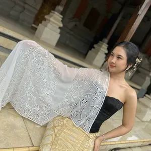 Lila Kebaya Kain Bordir Full KerawangMewah & Elegan Cocok untuk Kebaya dan Atasan Acara Formal