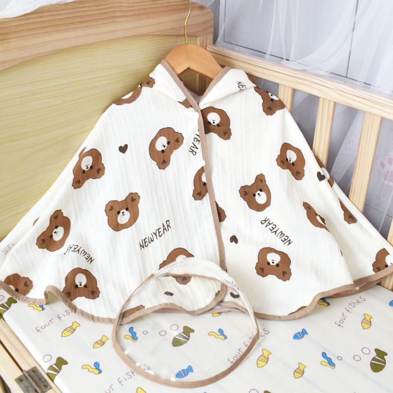   2 LỚP + KÍNH CHẮN BỤI  Áo choàng chống nắng 2 lớp cho bé chất liệu đũi gân lót lụa HBT họa tiết đáng yêu cho bé trai và bé gái 