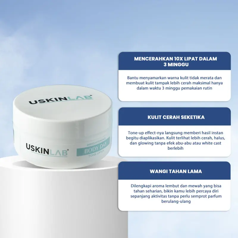 Brightening Body Day Tone Up ∣ SPF 30PA ++ USKINLAB ∣ Mencerahkan ∣ Melembabkan ∣ Lotion ∣ Melembutkan ∣ Pencerah Kulit Tubuh 1