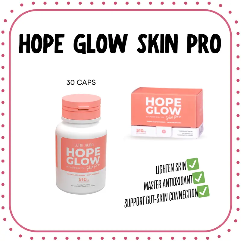 laminas de glutathione Glow from the inside out with Hope Glow Light! 🌟 Packed with powerhouse  ingredients like Garcinia Cambogia, Green Tea, and Japan Glutathione, it's  your perfect partner for: ✔️ Healthy lifestyle support ✔️