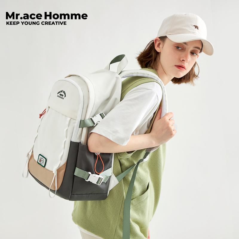 Ba Lô Sáng Tạo, Mrace, Cho Học Sinh Trung Học Cơ Sở Và Trung Học Cơ Sở, Túi Đi Học Giá Trị Cao, Dung Lượng Cao, Thích Hợp Cho Máy Tính, Phong Cách Nam 2