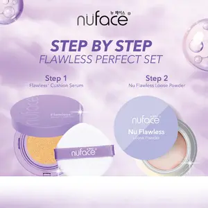 [FYC] [2IN1] Nuface Flawless+ Serum Cushion + Nu Flawless Loose Powder / Nuface Nu Matte Lip + Calendula Moisturizer 7gr - Cushion Foundation Concealer dengan Serum Formula SPF 30 PA+++ Extra Chamomile yang Mencerahkan Cegah Kusam Melembabkan Seharian