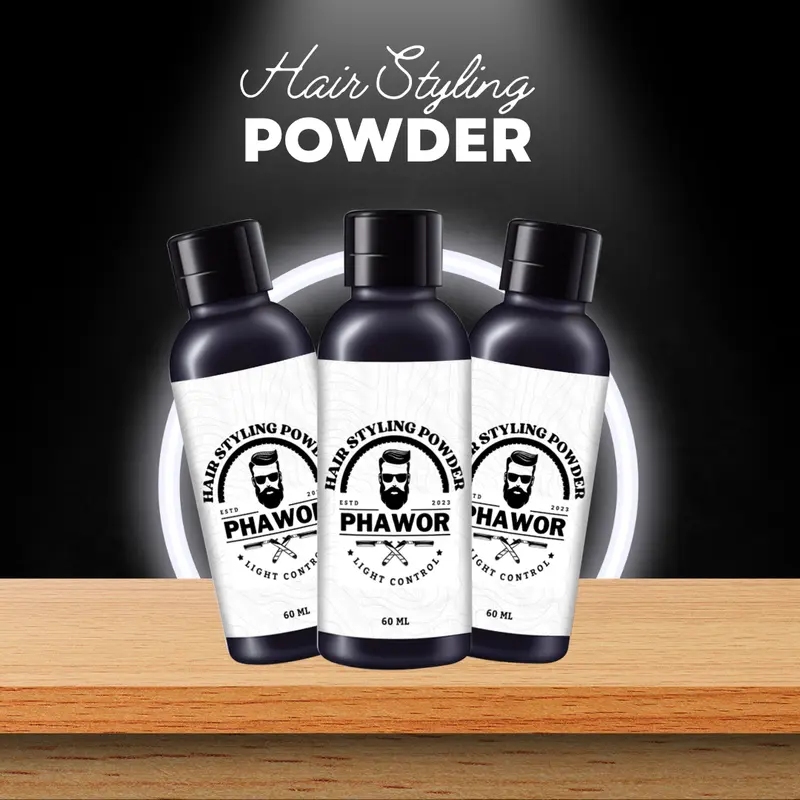 Hair  Pria by Phawor Hair Styling dan Volumizing 60 ml / 10 gram powder 2