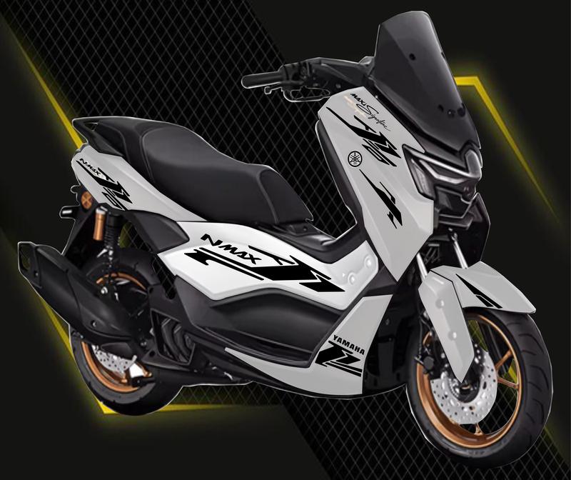 STRIPING CUTTING STICKER YAMAHA NMAX 2025 ALL NEW NEO S TURBO LIS VARIASI STIKER Motorcycle 6