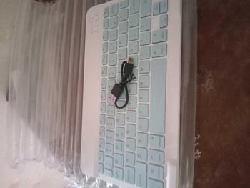 Product Review of 10 inch Wireless Bluetooth Keyboard Lightweight Portable Keyboard Nirakabel Colorful Computer Mouse from S**💤 0