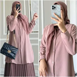 Zalfaoutfit ADINA tunik polos crincle