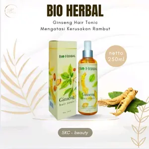 BIO HERBAL Hair Tonic Ginseng - Menguatkan Akar Rambut Dan Mengatasi Rontok Dan Ketombe Shampoo & Conditioner Shampoo  Haircare Sampo Perawatan
