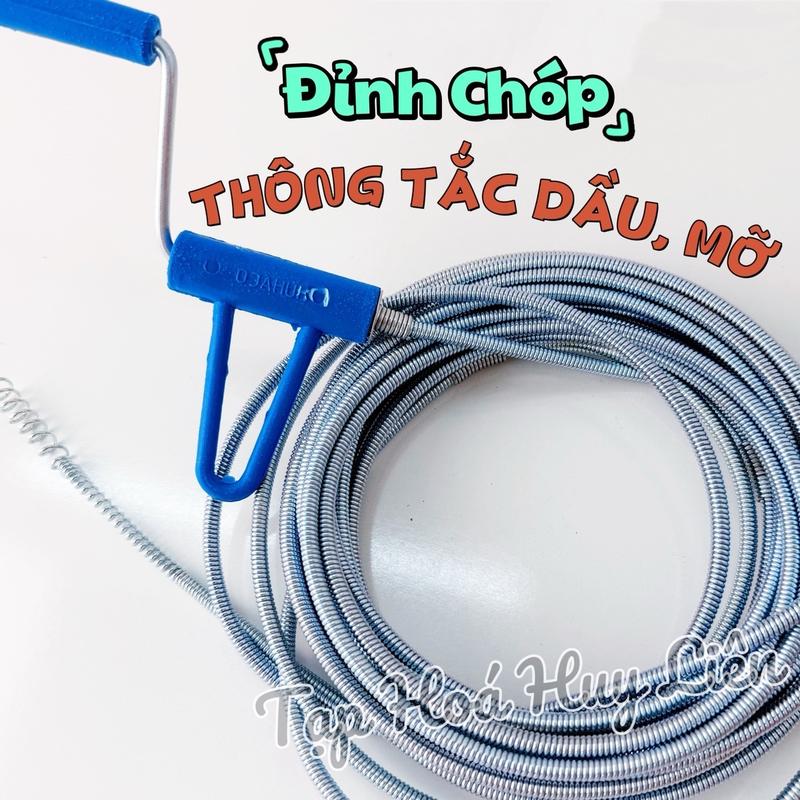 Dây Thông Tắc Cống Lò Xò Thông Tắc Dầu Mỡ Chậu Rửa Bát Đường Ống Dài Siêu Hiệu Quả Dây Dày Dặn Cứng Cáp Chất Lượng Cao - SỈ TOÀN QUỐC - Tạp Hoá Huy Liên