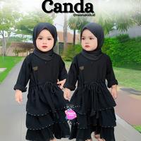 Noona Kids 1-14 Tahun Dress Muslim Anak Perempuan Hitam Gami ...
