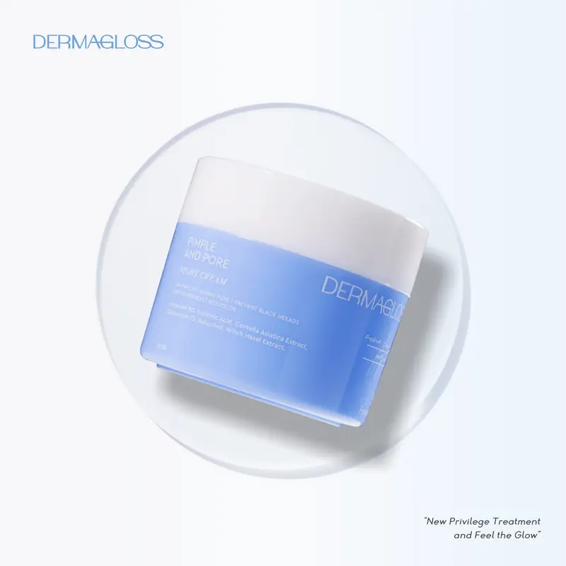 DERMAGLOSS - Night Cream Extra Clear Pimple & Pore - Kulit Berjerawat 0