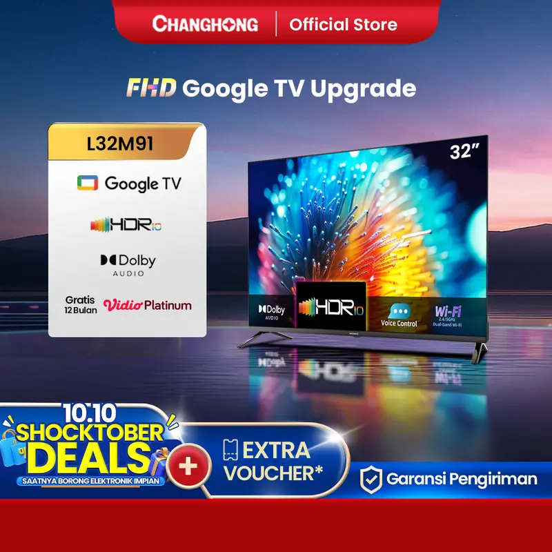 Changhong Google TV 32 inch FHD Google Smart TV Digital TV (L32M91
