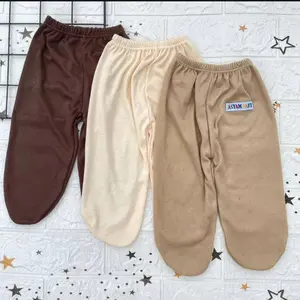 3 PCS TUTUP KAKI BAYI SERI COKLAT Newborn
