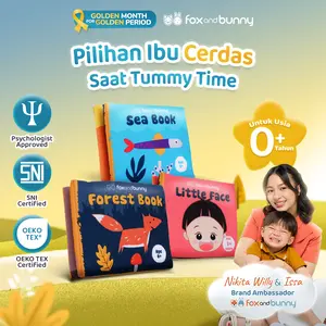 Foxandbunny - Buku Mainan Baby Book Series | Buku Bayi Soft Book Contrast Book Softbook Newborn Anak Usia 0+ Tahun