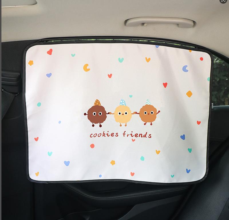 Car curtains, car interior blackout curtains, track type magnetic sunshade curtains 7