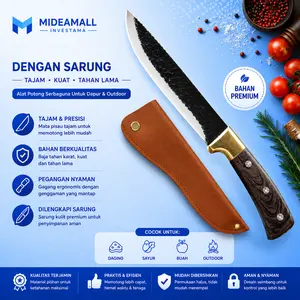 Pisau Daging Tajam Stainless Steel 3Cr13 Forged Butcher Knife - LT328
