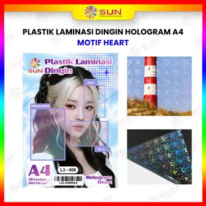 Plastik Laminasi Dingin Hologram A4 (Pelindung Kertas Foto)