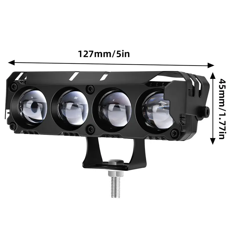12V / 24V Lampu Sorot Tembak Mobil Lampu LED Tembak Sorot D3 SQL Lampu Tembak Sorot LED Laser 3 Mata 4 Mata 80 Watt 2 Warna Putih Kuning Car Kendaraan 3