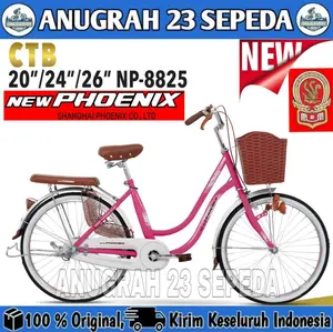 Sepeda Keranjang Dewasa New PHOENIX NP-8825 NEW & 8825 CL Uk 20 24 & 26 Inch