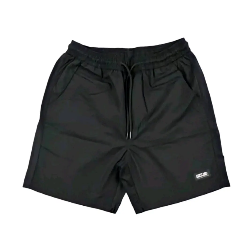 Celana Pendek Boardshort Hitam Pria - Bahan Micro Suede celana Nyaman Casual