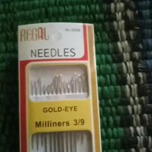 [COD] SK C1005 Jarum Jahit Tangan Isi 16 Gold Eye Milliners 3/9 Needles