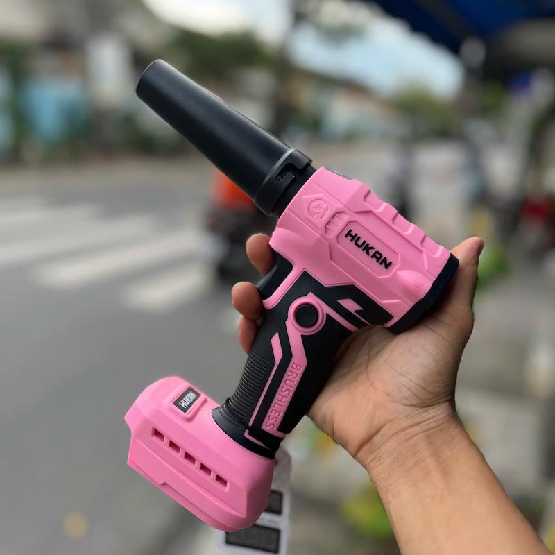 Máy Thổi phản lực 21V HUKAN Bảo hành 2 năm G2TBL-F1 chân thông dụng motor brushless ***Màu Hồng*** máy chưa pin sạc - Chính Hãng