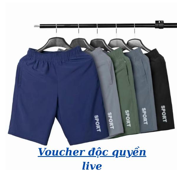 [ Độc quyền Live ] Combo 5 quần short nam mặc ở nhà thể dục thể thao chất liệu toáng mát + khóa kéo 2 bên