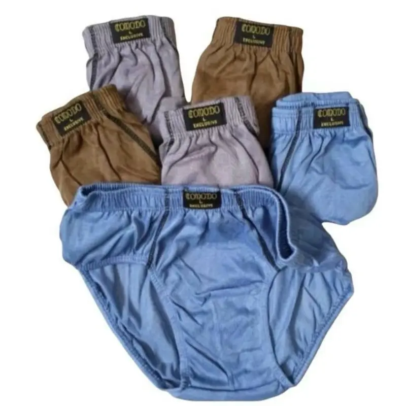 Celana dalam pria kareshi polos kaos/ CD laki-laki per (6pcs) Dewasa Boxer Cowok 0