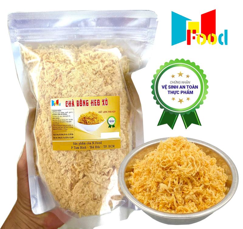 Chà Bông Heo Xù Gói 500Gram - loại 1 thơm ngon dạng túi Zíp