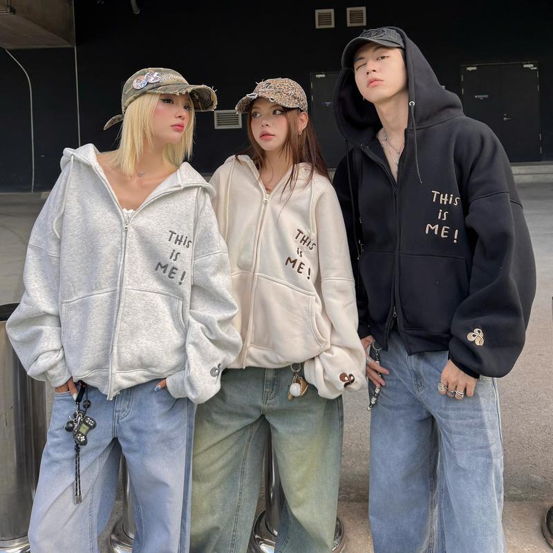 [BST 2025] AB HOUSE - Áo khoác hoodie zip nỉ bông form Boxy CARE thời trang nam nữ