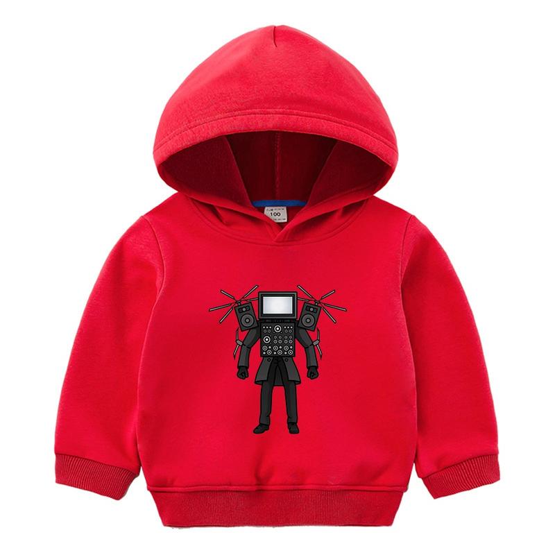 Cinemaman Skibidi Toilet Children's Hoodie Kids Simple Casual Cartoon Boys and Girls jacket Top 3
