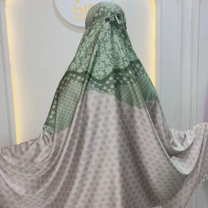 Tebus murah Mukena aramny silk Najma Cicimukena 2 in 1 Travel dewasa  armany Printing premium laser cutting zipper  Motif 7