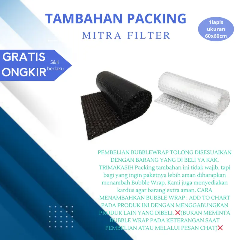 tambahan packing bubble wrap 0