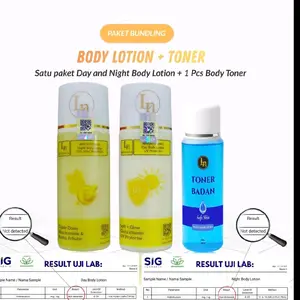 BUNDLING SPECIAL LOTION TRIPLE DOSIS++ SIANG MALAM + TONER BADAN Paket Body Lotion Siang & Malam + Toner Badan Soft Skin