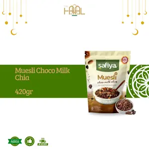 Muesli Choco Milk 420 Gram Safiya | Sereal Oat Muesli With Chiaseed Halal