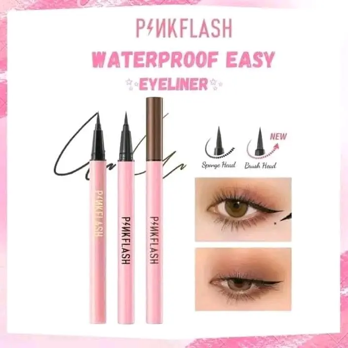 EYELINER PINKFLAZH WATERPROF* BLACK& BROWN* Waterproof