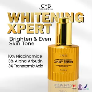 CYB Dark Spot Whitening Xpert Serum - Mencerahkan Muka Kusam Memutihkan Noda Hitam Bekas Jerawat Flek Hitam Melasma Pencerah Wajah Ampuh Niacinamide 10% Alpha Arbutin 3% Tranexamic Acid 3%