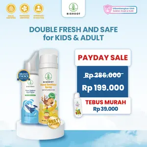 PROMO PAYDAY Spesial Bundling Buy 2 Get 1 Double Fresh and Safe for Kids/Adult Paket Bundling Stuff Relief Baby 50ml-Hand Sanitizer 50ml-Calming Cream 30ml