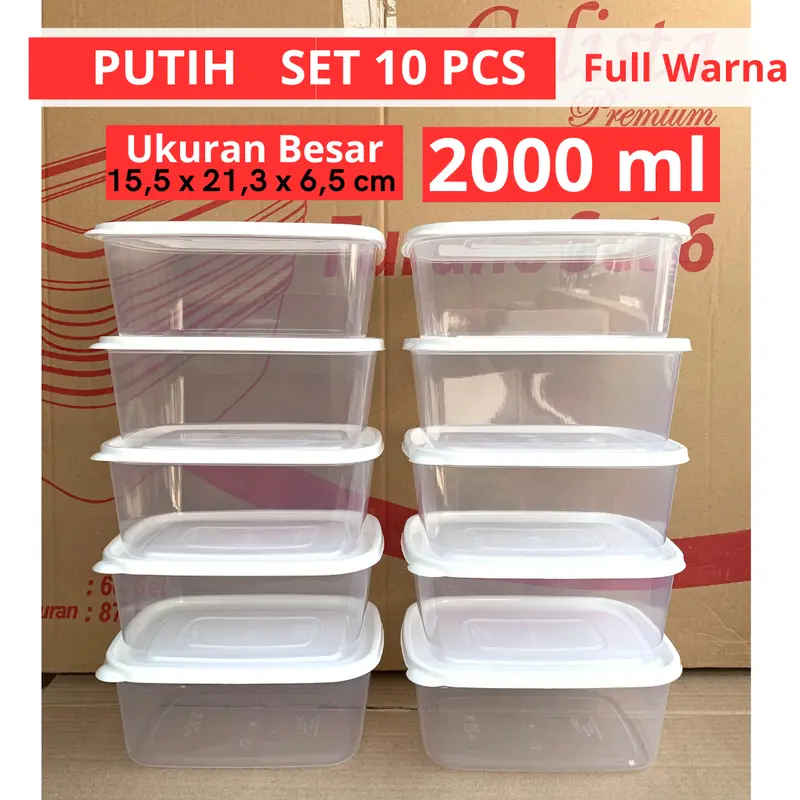 [UKURAN BESAR ] CALISTA UKURAN BESAR 2000ml 1500ml FOOD CONTAINER CALISTA PREMIUM SET WADAH PENYIMPANAN MAKAN SET ORIGINAL CALISTA INDONESIA 1