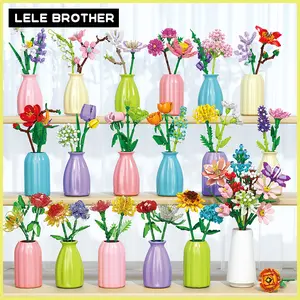 Mainan Nano Block DIY Bunga Buket Kreatif Untuk Bouquet Bricks Mainan Anak Perempuan